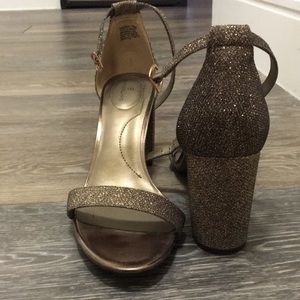 Sparkle block heels